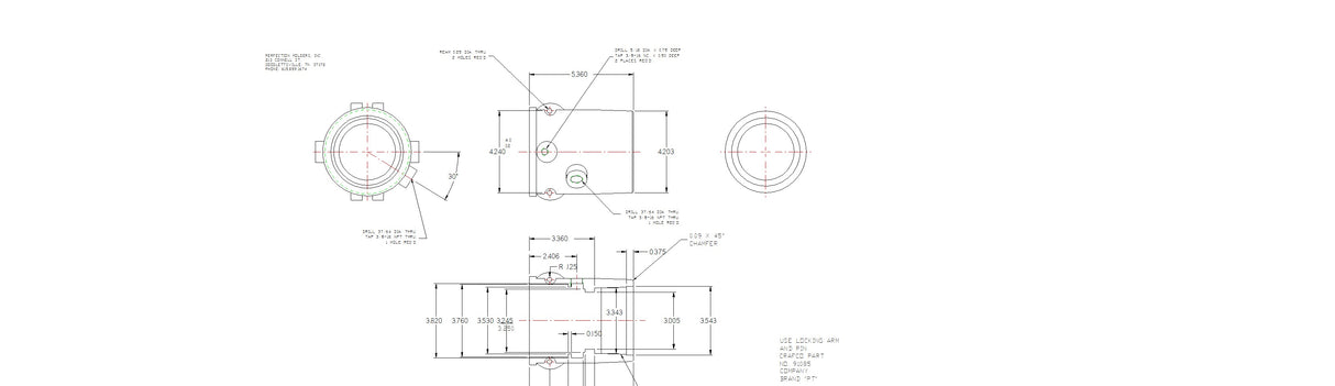 3"ALUMIN NOZZLE HOUSG RV0
