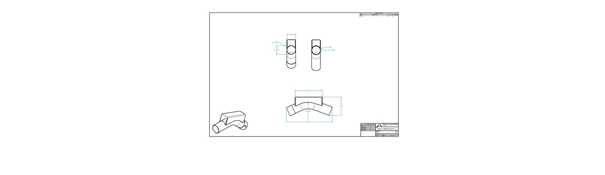 3" Boxed 45 Degree Elbow